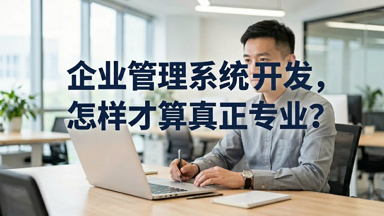 企业管理系统开发,怎样才算真正专业?